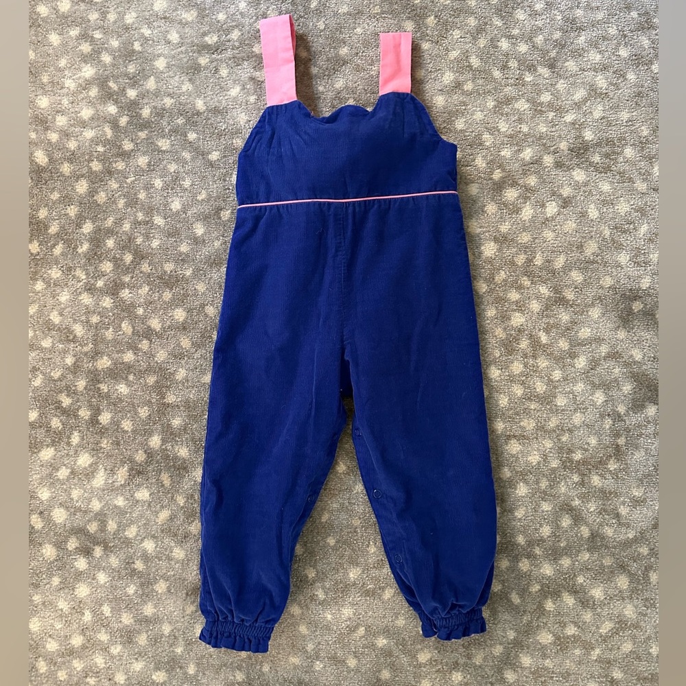 TBBC blue corduroy Rebecca Romper size 18-24m